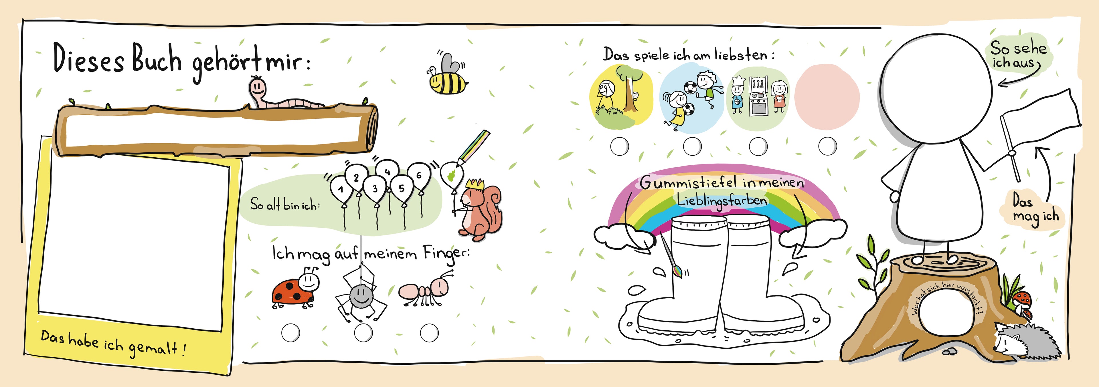 Freundschaftsbuch Meine Lieblingsmenschen Erinnerungen an die Kindergartenzeit