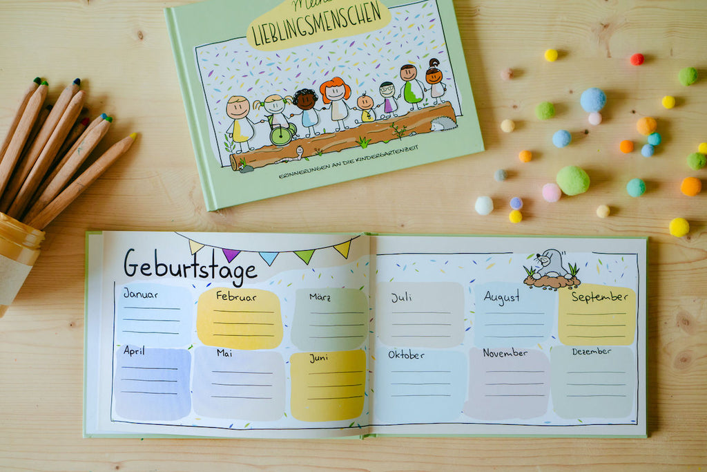 Freundschaftsbuch Meine Lieblingsmenschen Erinnerungen an die Kindergartenzeit