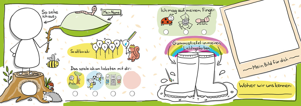 Freundschaftsbuch Meine Lieblingsmenschen Erinnerungen an die Kindergartenzeit
