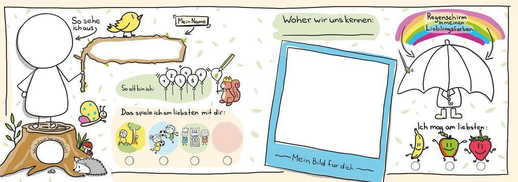 Freundschaftsbuch Meine Lieblingsmenschen Erinnerungen an die Kindergartenzeit