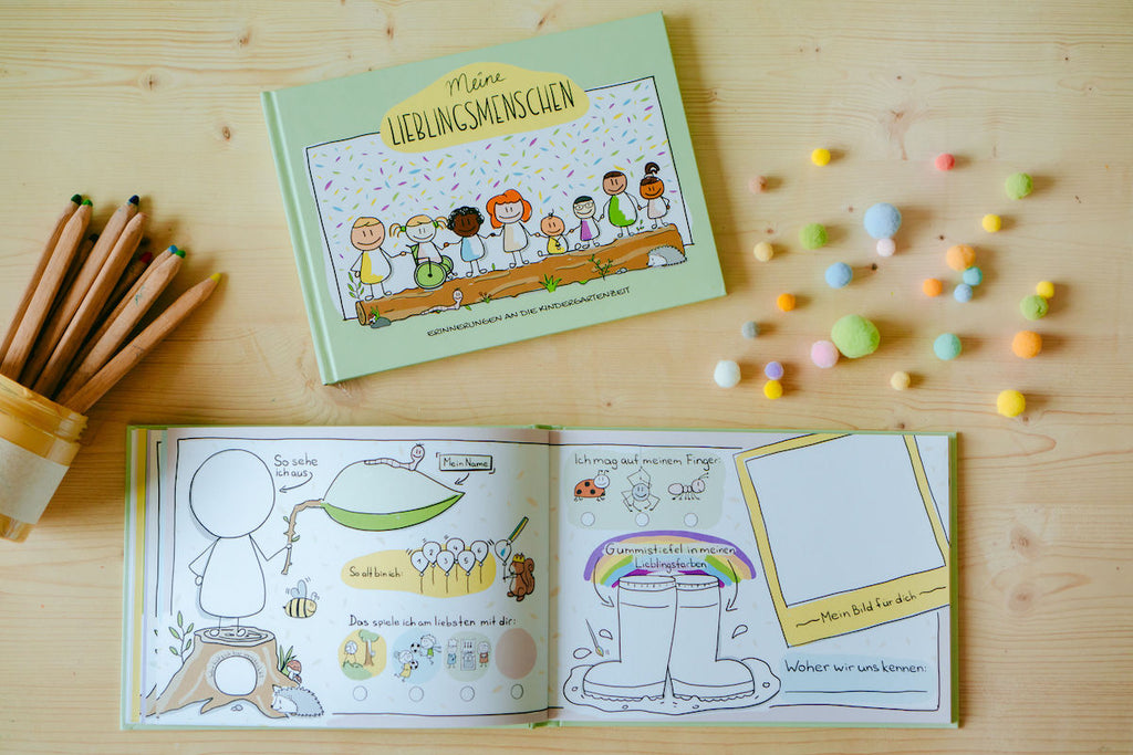 Freundschaftsbuch Meine Lieblingsmenschen Erinnerungen an die Kindergartenzeit