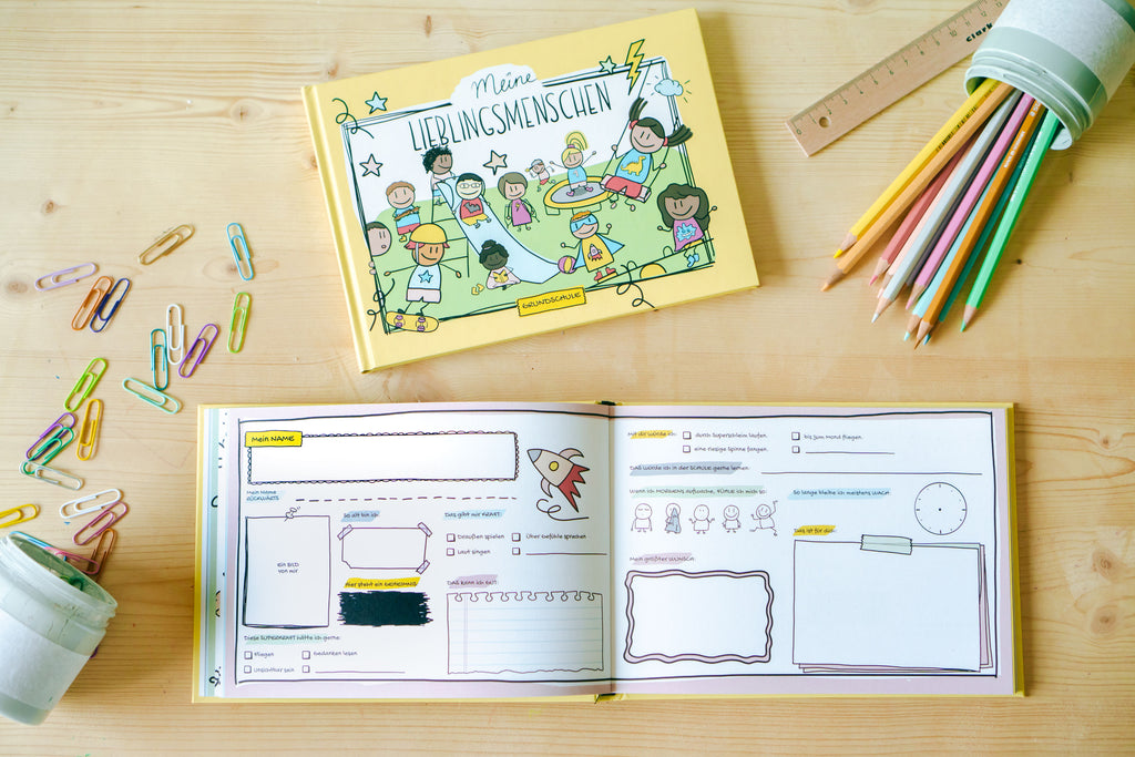Freundschaftsbuch "Meine Lieblingsmenschen" Grundschulzeit