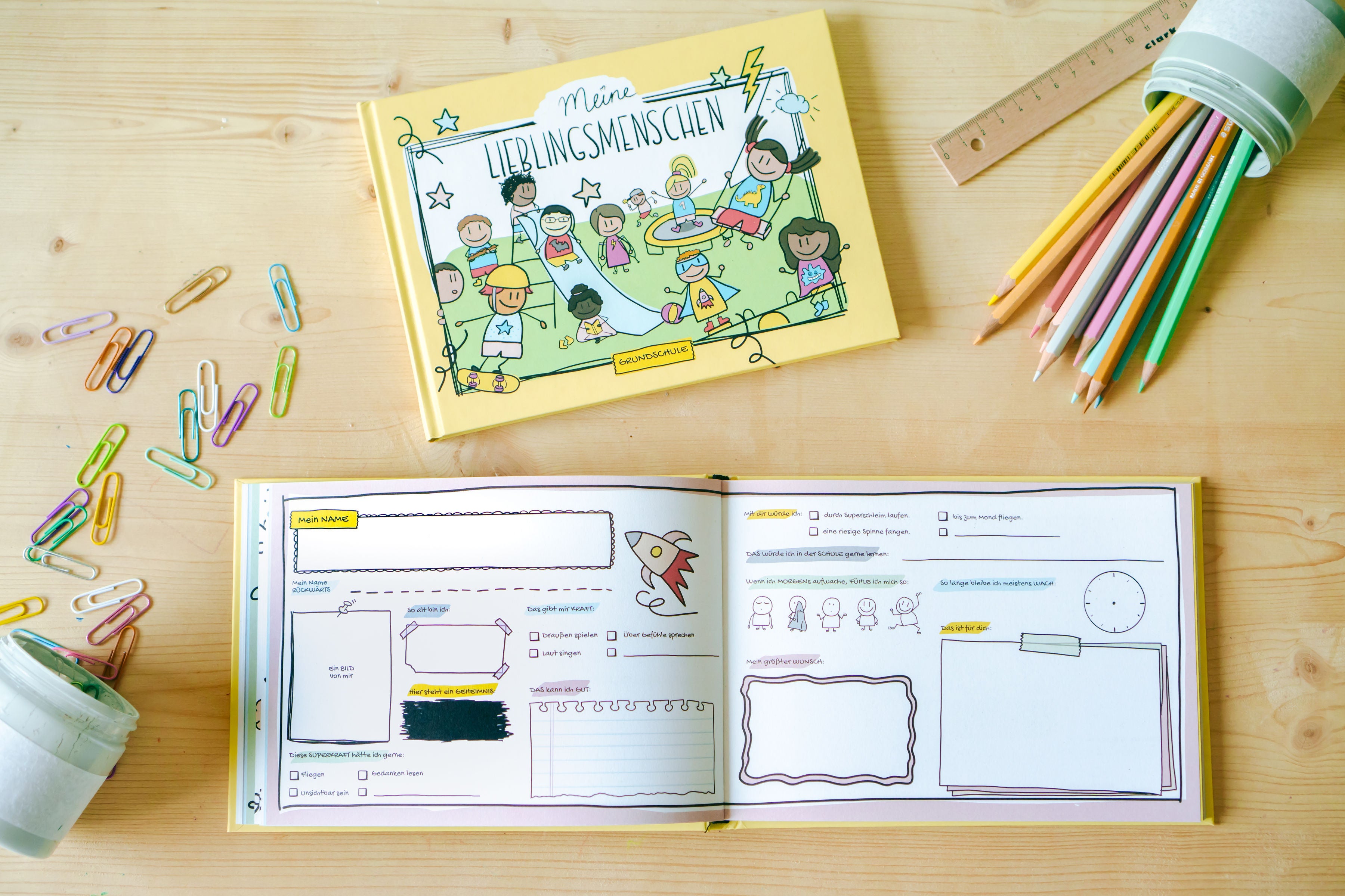 Freundschaftsbuch "Meine Lieblingsmenschen" Grundschulzeit